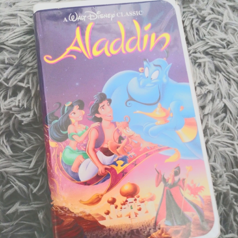 ❤*RARE* Black Diamond Aladdin WALT DISNEY VHS